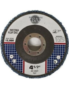 Discos de Aleta Benchmark Abrasives 4.5" Zirconia 40 Grano 2