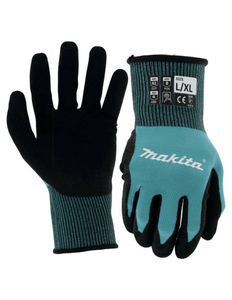 Guantes Dipped Nitrilo Makita FitKnit T-04123 Talla XG