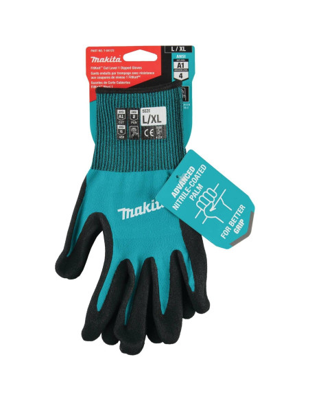 Guantes Dipped Nitrilo Makita FitKnit T-04123 Talla XG