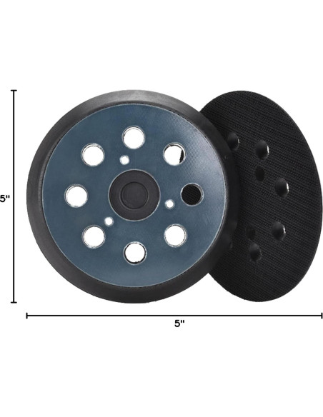 Pad de Lijadora RUIHONGV 12,7 cm 8 Agujeros Paquete de 2