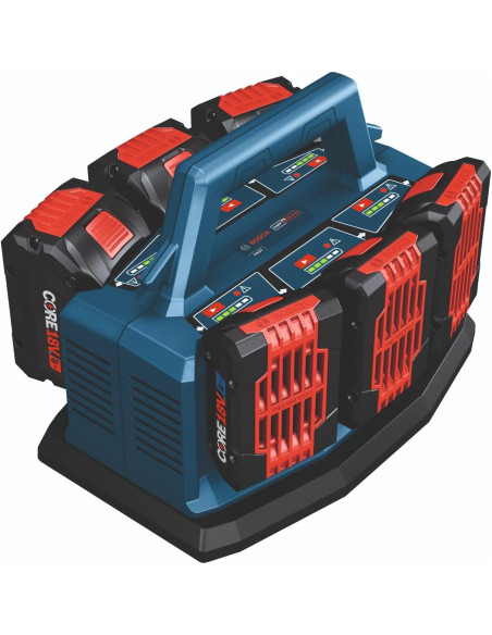 Cargador Rápido Bosch GAL18V6-80 18V 6 Bahías 8A