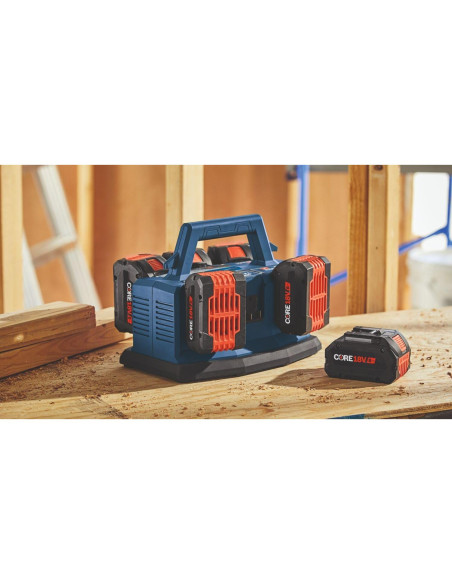 Cargador Rápido Bosch GAL18V6-80 18V 6 Bahías 8A