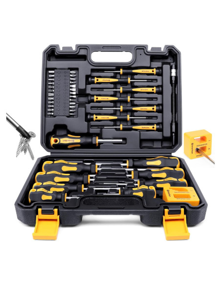 Juego de Destornilladores Magnéticos Amartisan 43 Piezas