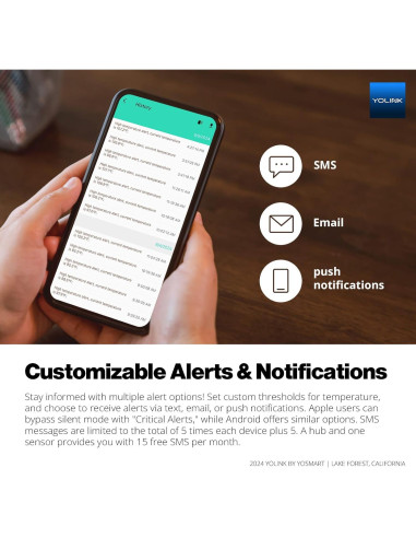 Termómetro Flotante Inteligente YoLink para Piscina 402m