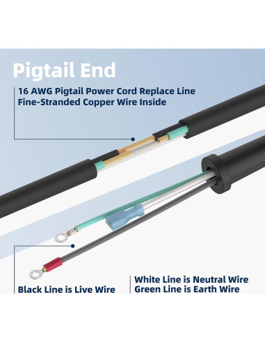 Cable de Reemplazo Makita 565056-5 para Herramientas Eléctricas