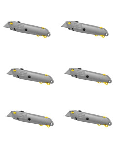 Cuchillo Utility Retráctil Stanley 10-499 Paquete de 6