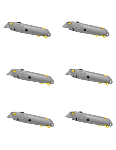 Cuchillo Utility Retráctil Stanley 10-499 Paquete de 6