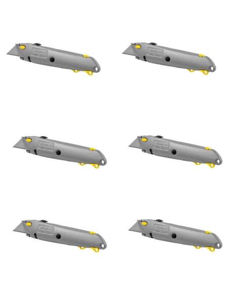 Cuchillo Utility Retráctil Stanley 10-499 Paquete de 6