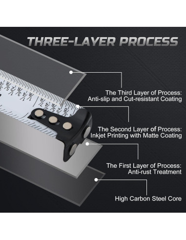 Cinta Métrica Lichamp 7.62m Magnética 6 Unidades