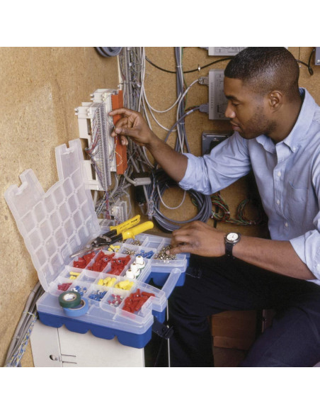 Organizador portátil Akro-Mils 06318 20 compartimentos Azul