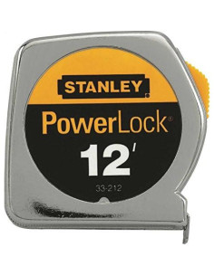 Cinta Métrica Stanley PowerLock 3.66m con Marcas de Estudio 2