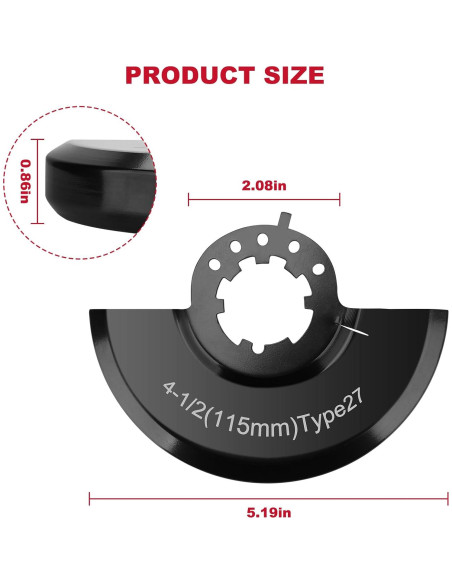 Protector de Rueda Amoladora VIDABTE 43-54-0155 Compatible