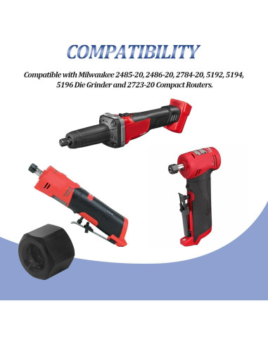 Tuerca de Colet UYZO 48-68-0031 Compatible con Milwaukee