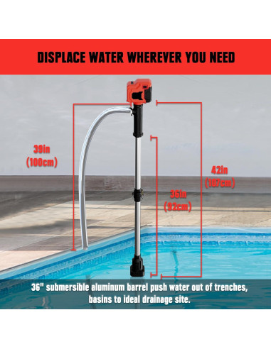 Bomba de Transferencia de Agua FORDWALT 18V 720GPH Portátil