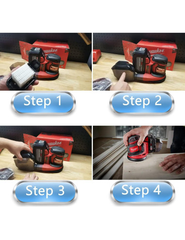 Filtro de Reemplazo Tablenco M18 para Lijadora Orbital Milwaukee