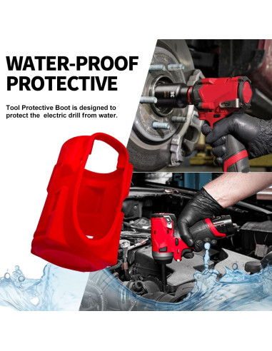 Bota Protectora Deawater para Llave de Impacto M12 3/8 y 1/2