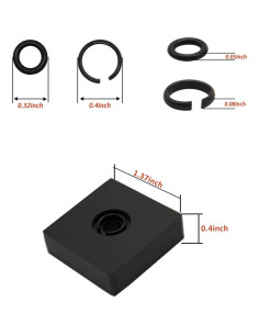 12 Clips de Anillo de Retención TALSWIF 3/8" con O-Ring 2