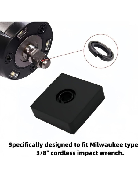 12 Clips de Anillo de Retención TALSWIF 3/8" con O-Ring