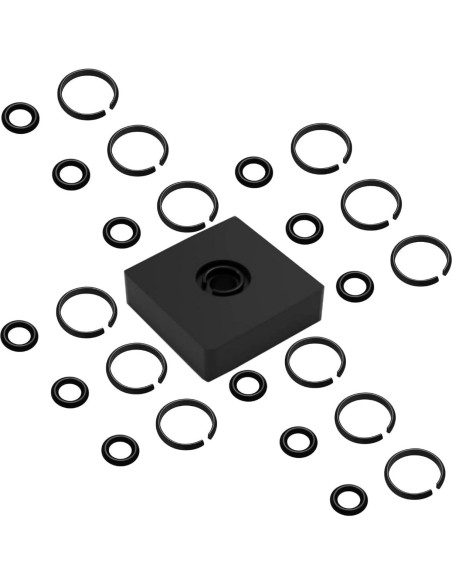 12 Clips de Anillo de Retención TALSWIF 3/8" con O-Ring