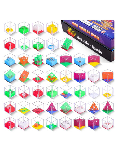 48 Piezas Cubos de Laberinto Dyrfolm para Niños y Adultos