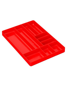Organizador de Cajón Ernst 10 Compartimentos Rojo Duradero