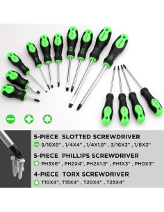 Set de Destornilladores Magnéticos Swanlake 86 Piezas 2