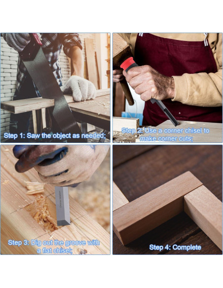 Juego de Cinceles de Madera Gosknor 3 Piezas con Fundas