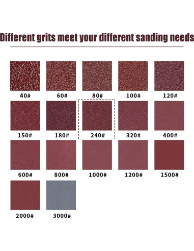 Discos de Lijado SPEEDWOX 50pcs 98mm 240 Granos Gancho