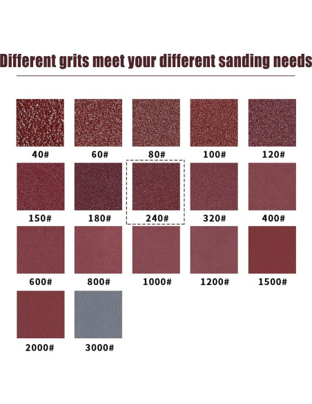 Discos de Lijado SPEEDWOX 50pcs 98mm 240 Granos Gancho