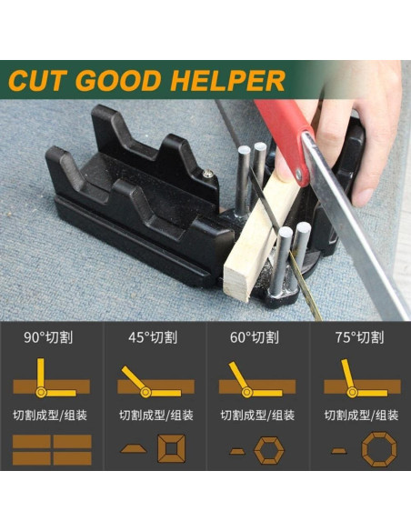 Herramienta de Corte y Medición de Inglete 2 en 1 YQkoop