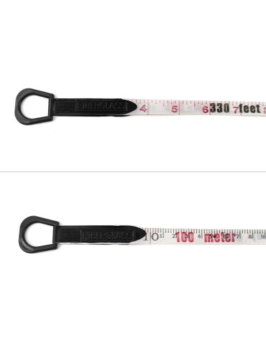 Cinta Métrica QWORK 100m Doble Cara Ergonómica Naranja