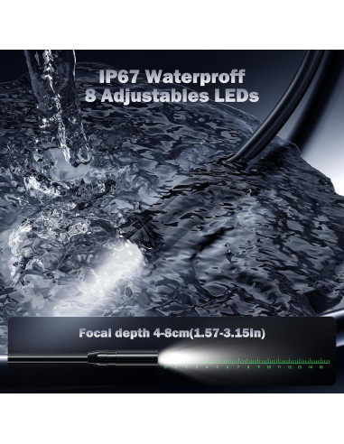 Cámara Endoscópica Ginocaco 4.3'' HD 1080P 15M IP67