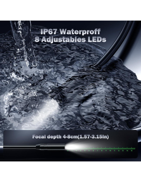 Cámara Endoscópica Ginocaco 4.3'' HD 1080P 15M IP67