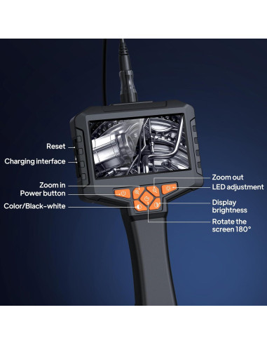 Cámara Endoscópica Ginocaco 4.3'' HD 1080P 15M IP67