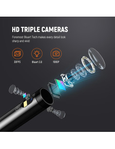 Cámara Borescope DEPSTECH 5" 1080P HD con Luz LED 2