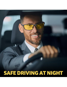 Gafas de Conducción Nocturna Myiaur Amarillas Polarizadas 2