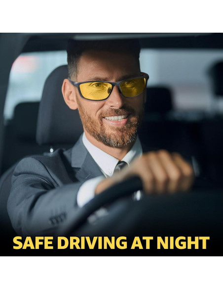 Gafas de Conducción Nocturna Myiaur Amarillas Polarizadas