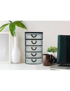 Organizador Massca de 5 Cajones Plástico Transparente 2