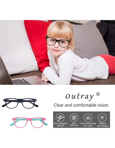 Gafas bloqueadoras de luz azul Outray para niños 3-12 años