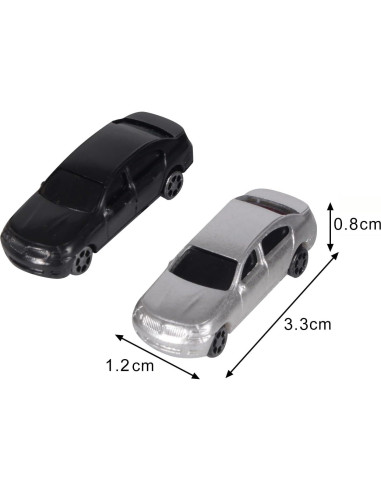 Coches a Escala 1:150 SZZJ para Maquetas - Paquete de 100