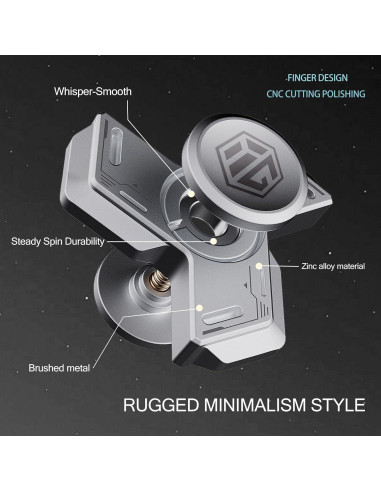 Spinner Fidget de Metal Berotok Mini Silencioso para Adultos