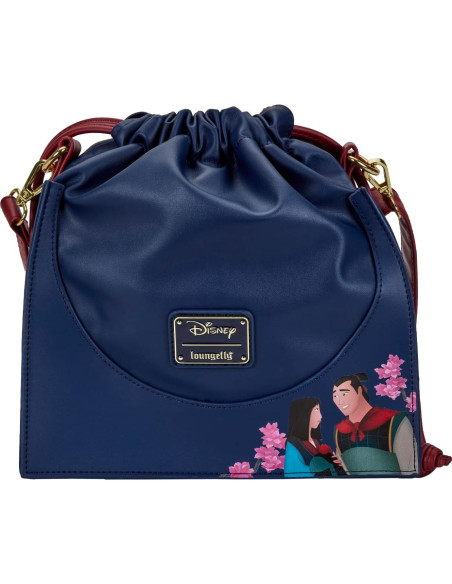 Bolsa Crossbody Loungefly Mulan Castillo con Fuegos Artificiales