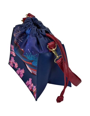 Bolsa Crossbody Loungefly Mulan Castillo con Fuegos Artificiales
