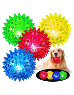 Pelotas LED para Perros JLVAUVT 9 cm Resistentes y Seguras