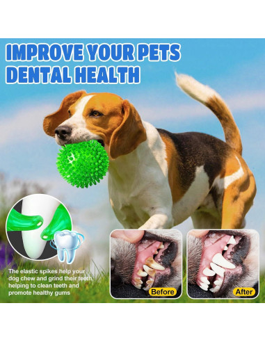 Pelotas LED para Perros JLVAUVT 9 cm Resistentes y Seguras