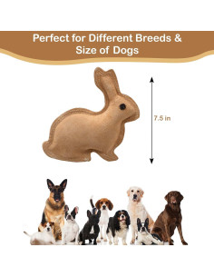 Juguete para Perros SPOT Conejo de Cuero 19 cm con Sonido 2