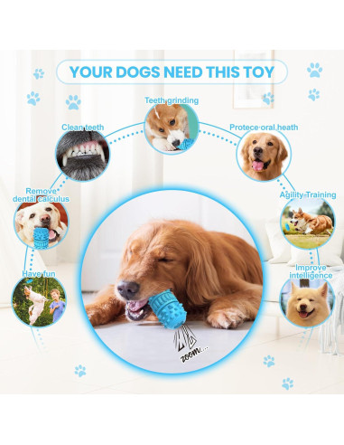 Juguete para Perros PIFFZEDO Goma Natural Squeaky Pequeño