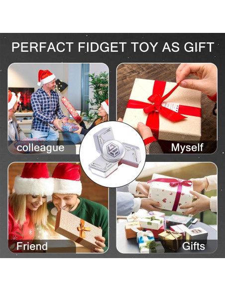 Spinner Fidget de Metal Berotok Mini Silencioso para Adultos