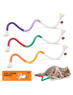 Juguetes para Gatos Potaroma 3 Pcs Cuerdas con Hierba Gatera
