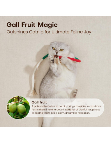 Juguetes para Gatos Potaroma 3 Pcs Cuerdas con Hierba Gatera